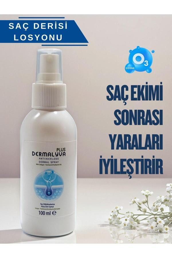 Dermalyva Ozonlu Saç Derisi Losyonu – Saç Ekimi Sonrası Bakım, Kafein & Panthenol Içerikli 100Ml - Image 1