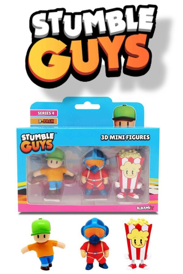 Stumble Guys 3'lü Mini Figür Seri 4 - Mr. Stumble - Bogey - Popcorn - Image 1