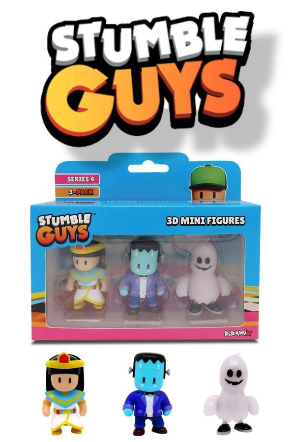 Stumble Guys 3'lü Mini Figür Seri 4 - Cleopatra - Stumblestein - Dead Fred - Image 1