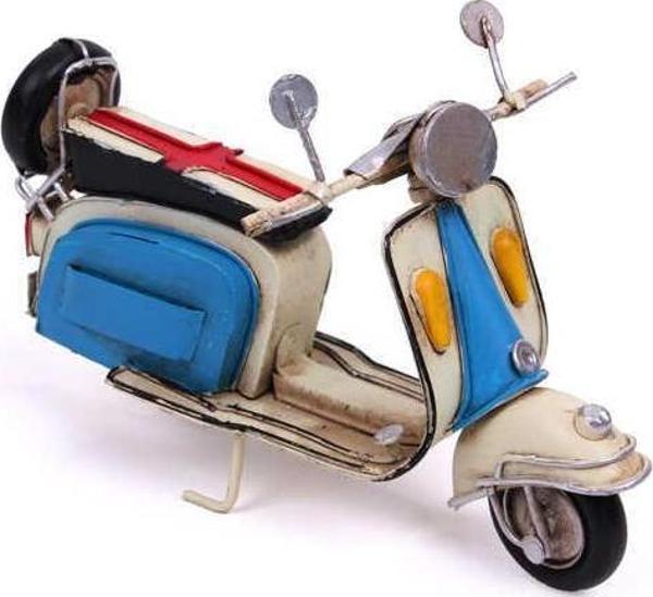 Dekoratif Metal Scooter Vintage Dekoratif Ev Ofis Hediyelik - Image 1