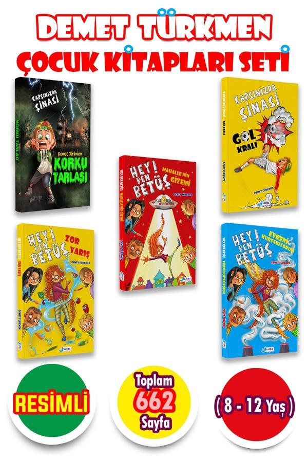 Demet Türkmen Çocuk Kitapları Seti 5 Kitap 662 Sayfa - Harika Kitap - Image 1