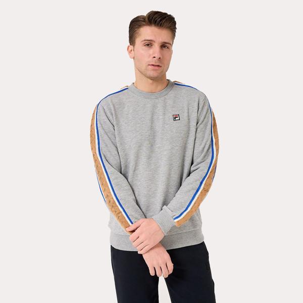 Fila Erkek Bisiklet Yaka Sweatshirt Braid Detail TM411156 - Image 1