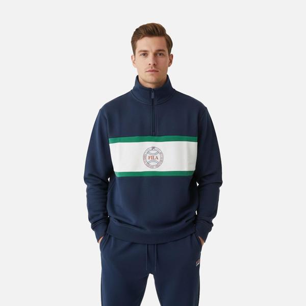 Fila Erkek Yarım Fermuar Sweatshirt  Parella Loose Half-Zip Fam1113.53029 - Image 1