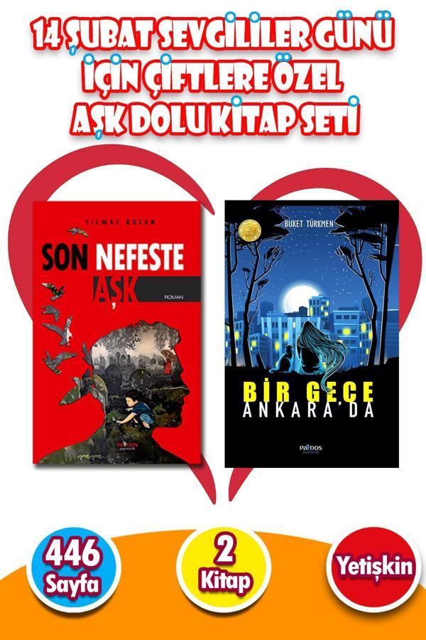 14 Şubat Sevgililer Günü Hediyesi İçin Çiftlere Özel Aşk Dolu Hediye - 2 Kitap - Son Nefeste Aşk - B - Harika Kitap - Image 1