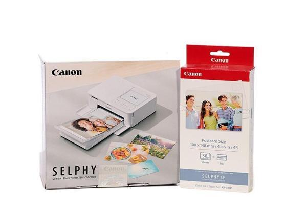 CANON SELPHY CP1500 YAZICI (SİYAH ) + Canon KP-36IP Color INK Fotoğraf Baskı Kağıdı - Image 1