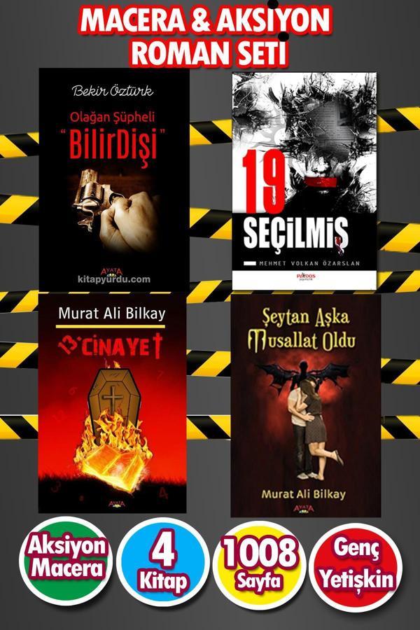 Macera & Aksiyon Roman Seti 4 Kitap 1120 Sayfa-19 Seçilmiş-Şeytan Aşka Musallat Oldu -Olağan Şüpheli - İnsula Yayınları - Image 1