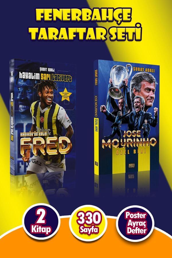 Fenerbahçe Futbolcu Kitapları Taraftar Seti - Fred - Jose Mourınho (Poster Ayraç Defter Hediyeli) - İnsula Yayınları - Image 1