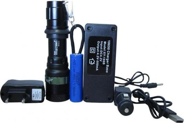 Watton Wt-012 Zoomlu Oto Pc Şarjlı EL Feneri Kamp Lamba - Image 1
