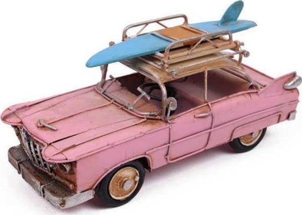 Dekoratif Metal Araba Çerçeveli Vintage Biblo Hediyelik - Image 1