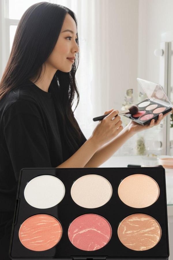 Wonderway 6'Lı Highlighter & Allık Paleti Çok Renkli - Image 1