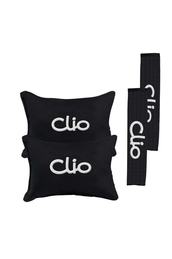 Renault El Yazısı Clio Nakışlı Oto Yastık Seti - Image 1