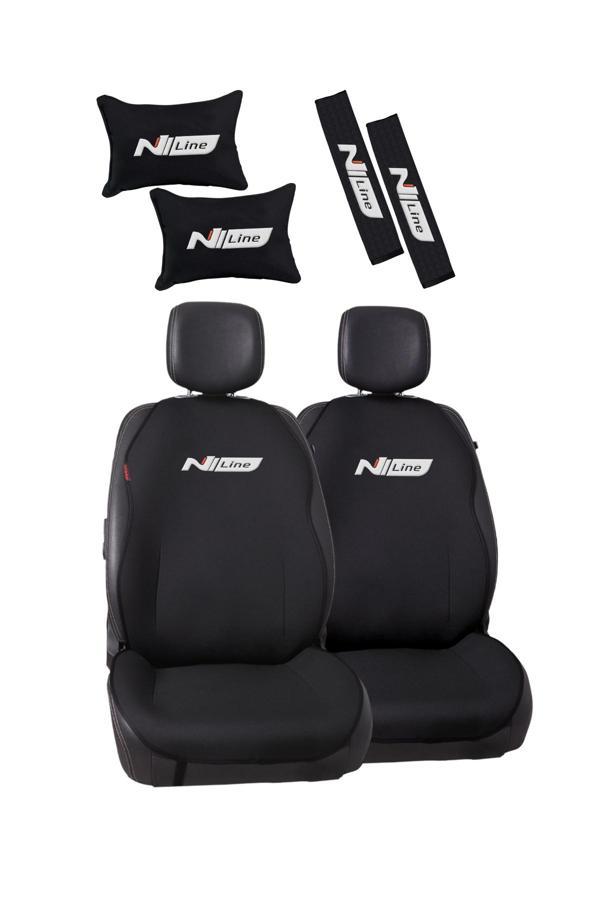 Hyundai N Line Nakışlı Jakar Dokuma Oto Minder ve Konfor Seti - Image 1
