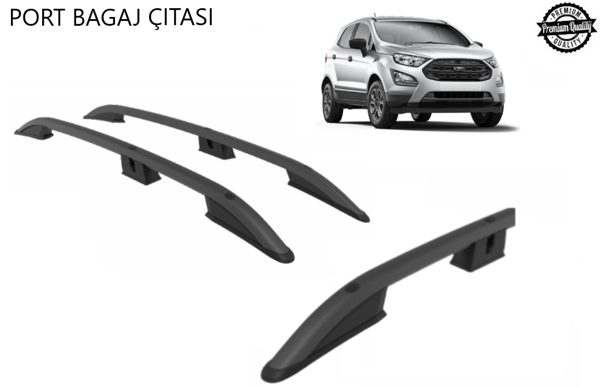 ECOSPORT TAVAN ÇİTASI ARACA ÖZEL 2013 2014 2015 2016 2017 2018 2019 2020 2021 2022 2023 SİYAH - Image 1