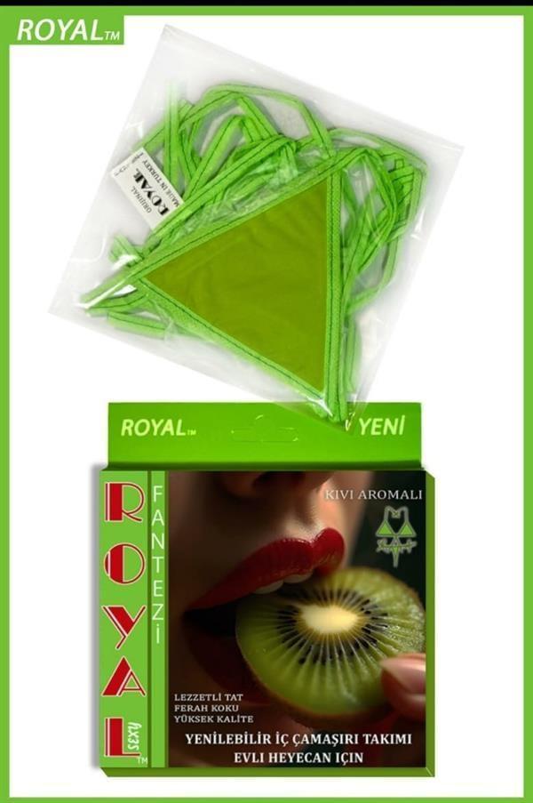 AmoraSecret Fantezi Tüketilebilen Yenilebilir Kivi Aromalı İç Çamaşırı Takımı - Image 1