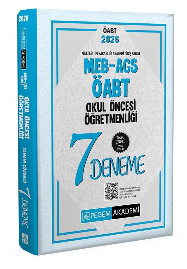 2026 MEB AGS ÖABT Okul Öncesi Öğretmenliği Tamamı Çözümlü 7 Deneme - Pegem Akademi Yayıncılık - Image 1