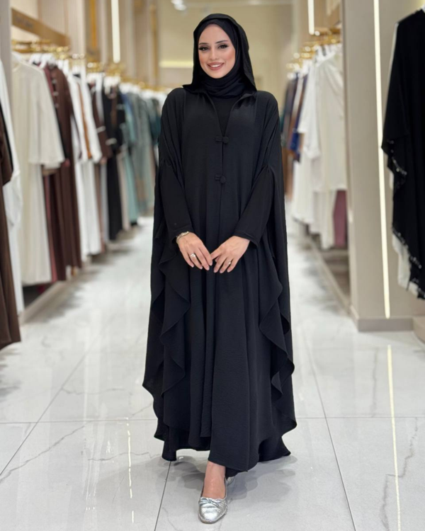 Kapüşonlu Aerobin Pelerin – Standart Beden - Image 1