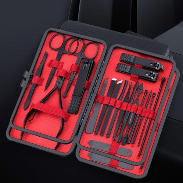 BUFFER® 18 Parça Çanta Tipi Manikür Pedikür Tırnak Bakım Seti - Image 1