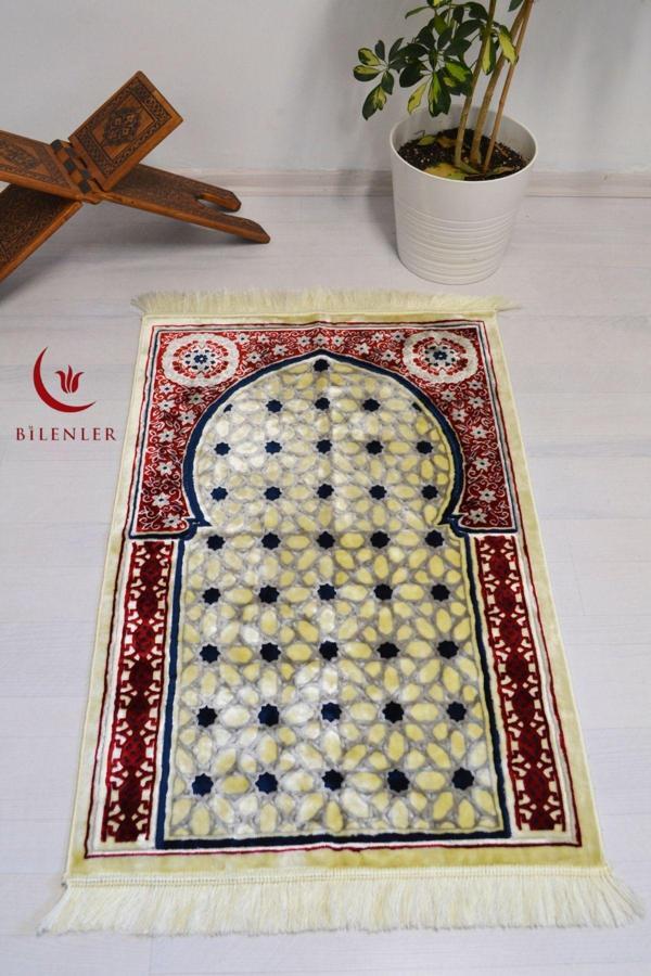 Lüks Kadife Seccade - 70x110 cm - Konforlu Kalın Yumuşak Doku - Şık - Image 1