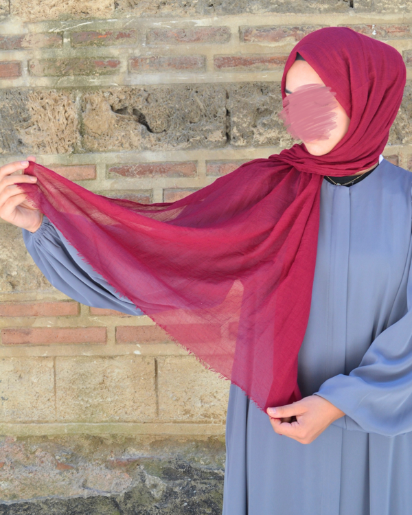 Konfor Bambu Şal Bordo– Tok Duruşlu, Kaymaz - Image 1