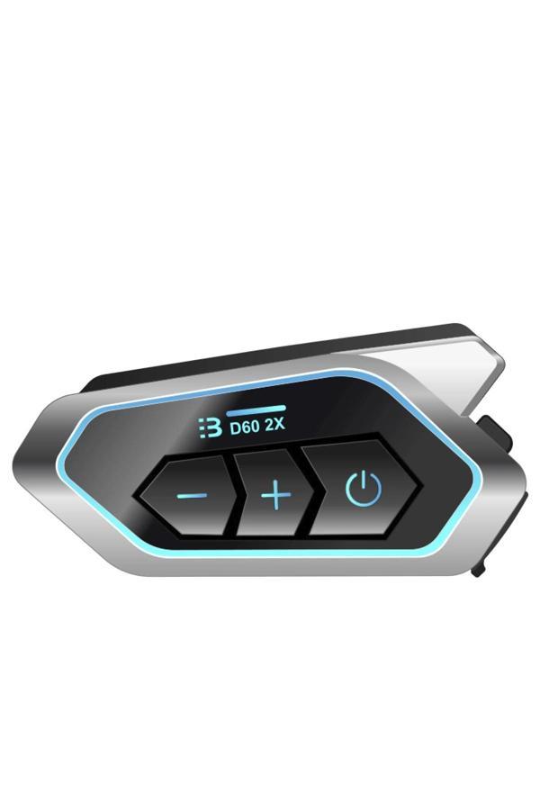 D60 2x Motosiklet Kask Kulaklığı Bluetooth Intercom Rgb Işıklı 2 Intercom Bağlantılı - Image 1