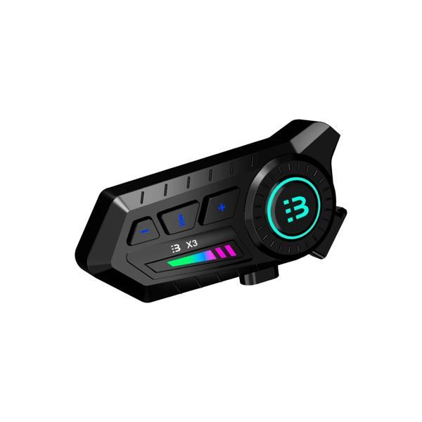 X3 Motor Kask Kulaklık Rgb Modlu Su Geçirmez 5.3 Bluetooth Intercom - Image 1