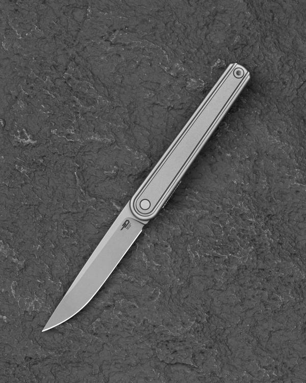 BESTECH INK BT2502A Gümüş Titanyum Sap MagnaCut Çelik Çakı - Image 1