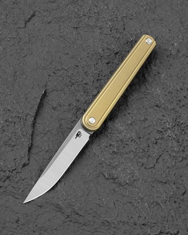 BESTECH INK BT2502B Bronz Titanyum Sap MagnaCut Çelik Çakı - Image 1