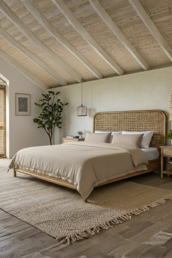 Düz Bej Çift Kişilik Nevresim Seti %100 Pamuk, 63tel (Nevresim+Yastık Kılıfı) - Image 1