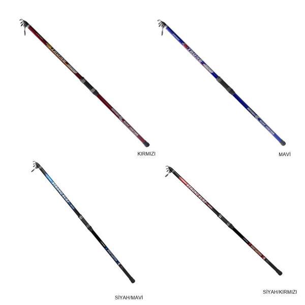 Remixon Strong 420 cm 100-250 gr Tele Surf Kamış Siyah/Kırmızı - Image 1