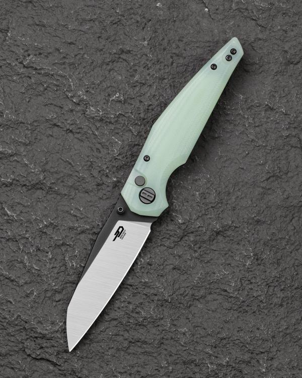 BESTECH SNAKEBIRD BG58D Şeffaf G10 Sap 14C28N Çelik Çakı - Image 1