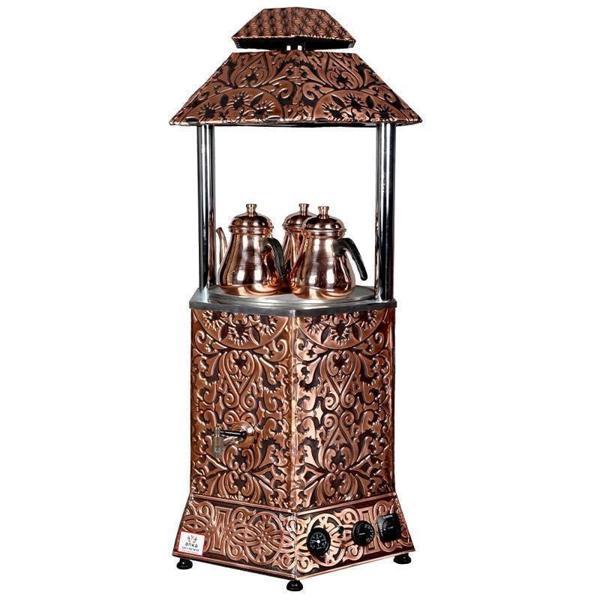 Anka Pro Max Elektrikli Çay Makinası Seti 4 Demlikli 50 Litre Bakır - Image 1