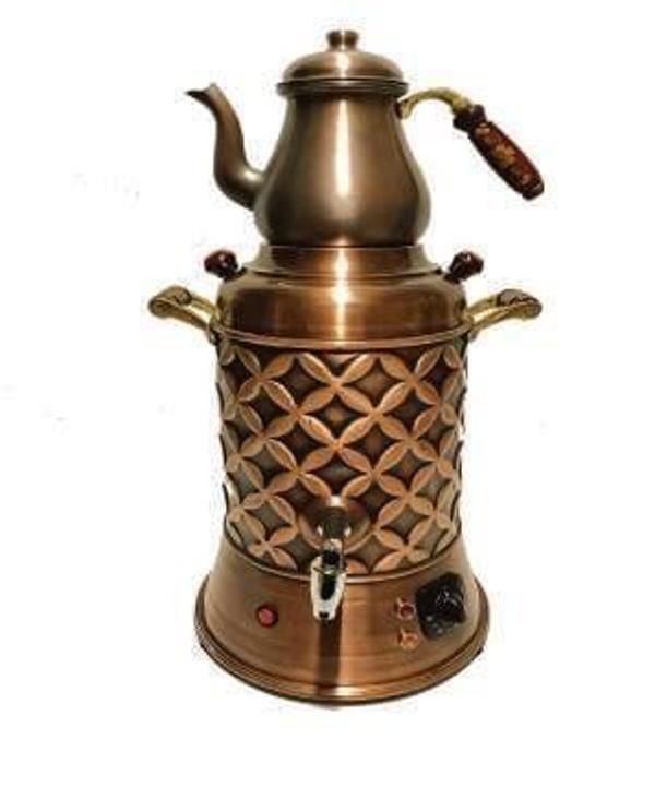 Anka Elektrikli 2 Demlikli Bakır semaver - Image 1