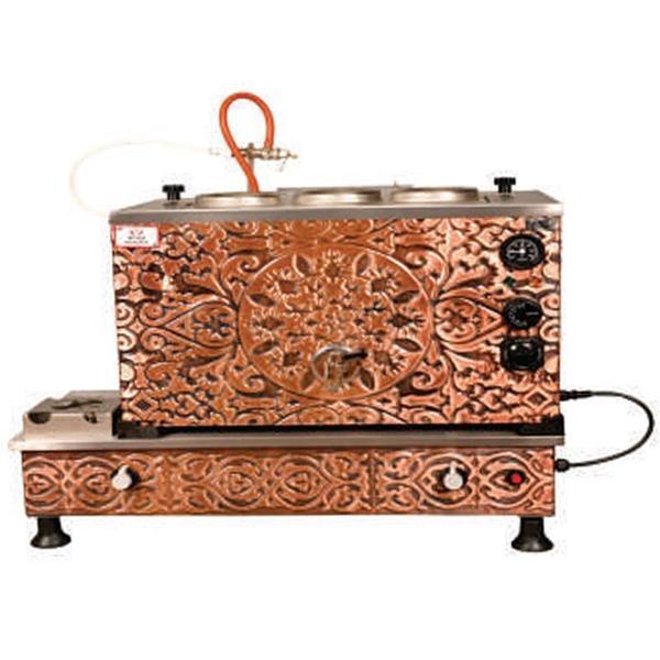 Anka Bakır Turbo Elektrikli Full Otomatik 3 Demlikli 30 Litre Çay Kazanı - Image 1