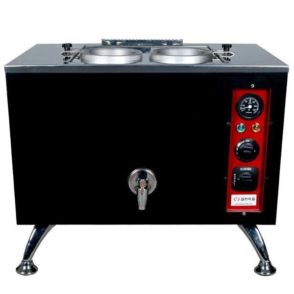 Anka Pro Elektrikli Full Otomatik Çay Kazanı 2 Demlikli 20 Litre Siyah - Image 1