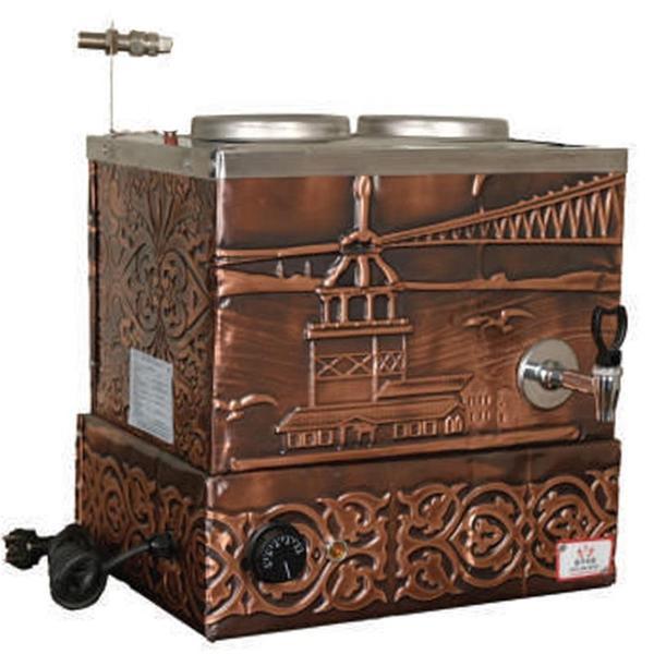 Anka Eko Elektrikli Çay Kazanı 1 Demlikli 14 Litre Bakır - Image 1