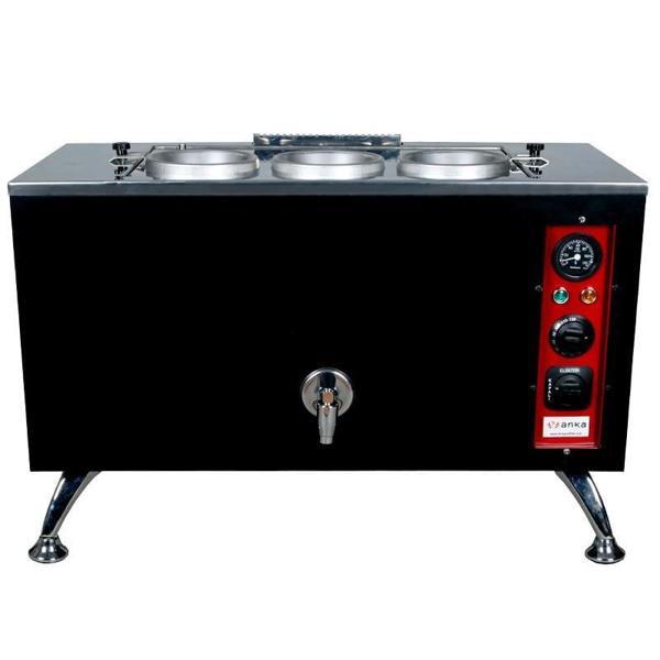 Anka Pro Elektrikli Full Otomatik Çay Kazanı 3 Demlikli 30 Litre Siyah - Image 1