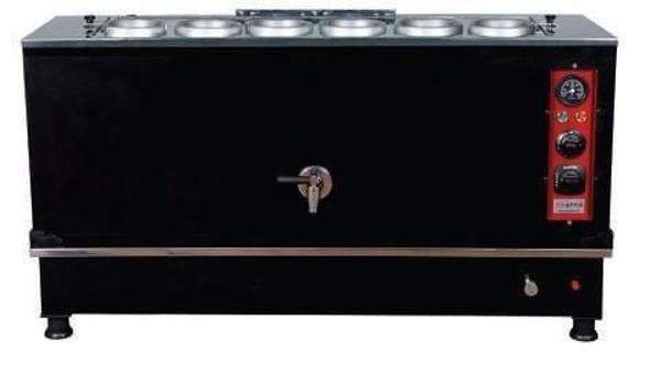 Anka Pro Kompakt Full Otomatik Çay Makinası 6 Demlikli 60 Litre Siyah Elektrikli Tüplü - Image 1