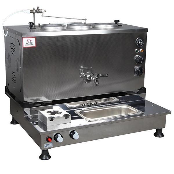  Anka Pro Plus Otomatik Çay Kazanı 3 Demlikli 30 Litre Inox Elektrikli Gazlı - Image 1