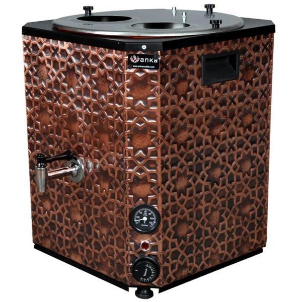 Anka Yeni Nesil Çay Makinesi 2 Demlikli 25 Litre Bakır - Image 1