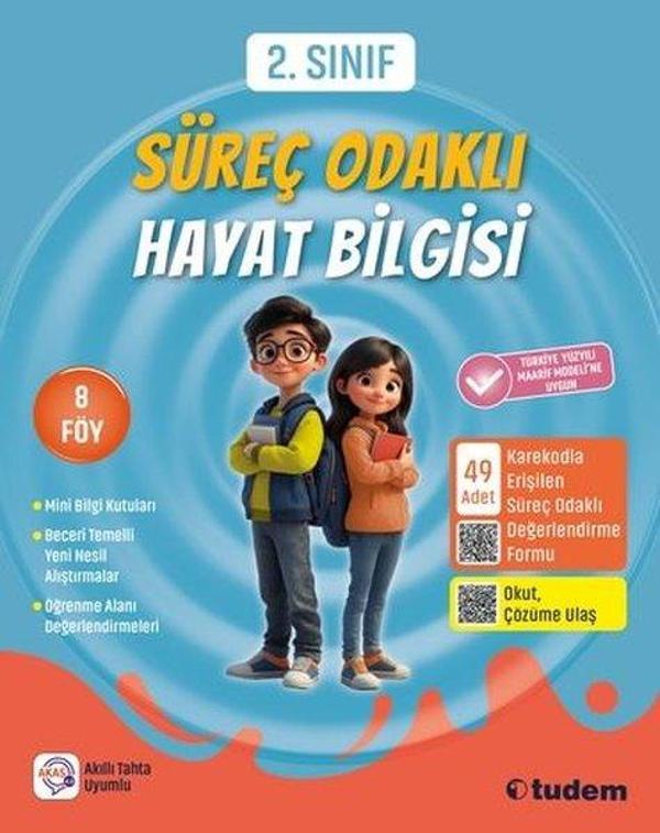 2. Sınıf Hayat Bilgisi Süreç Odaklı - Tudem Yayınları - Ders Kitapları - Image 1