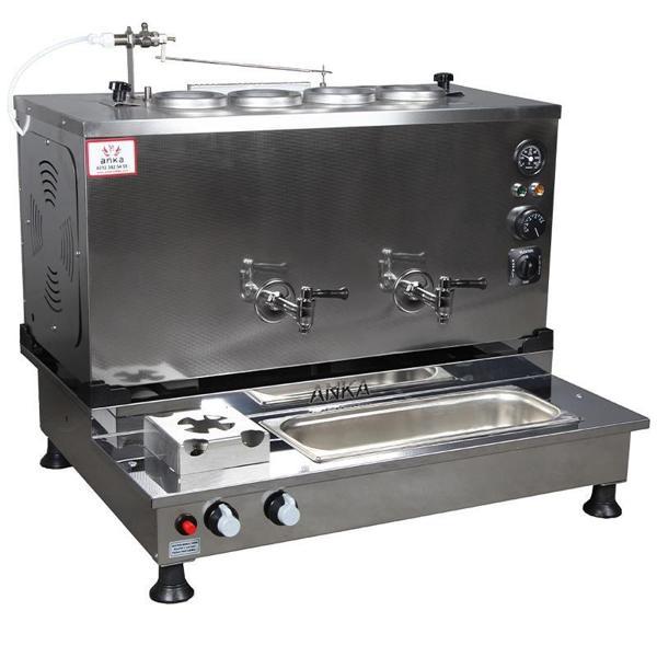  Anka Pro Plus Otomatik Çay Kazanı 4 Demlikli 40 Litre Inox Elektrikli Tüplü - Image 1