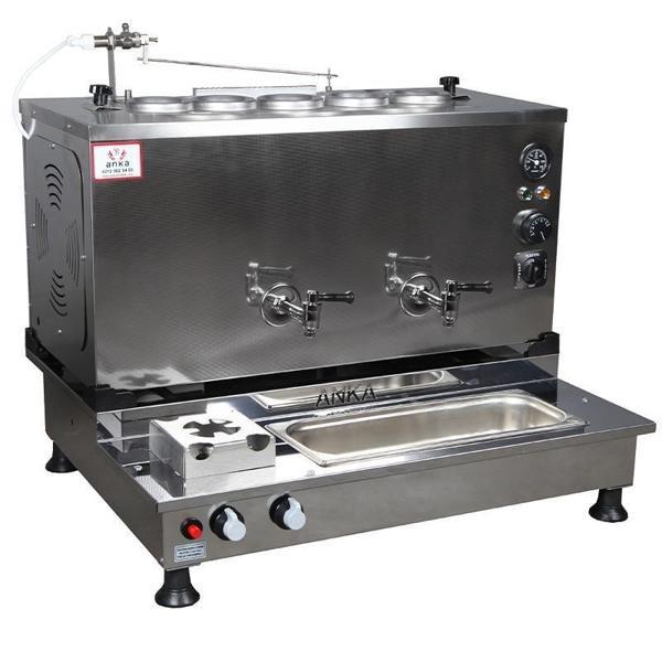  Anka Pro Plus Otomatik Çay Kazanı 5 Demlikli 50 Litre Inox Elektrikli Doğalgazlı - Image 1