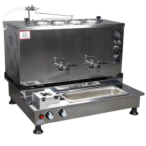  Anka Pro Plus Otomatik Çay Kazanı 4 Demlikli 40 Litre Inox Elektrikli Doğalgazlı - Image 1