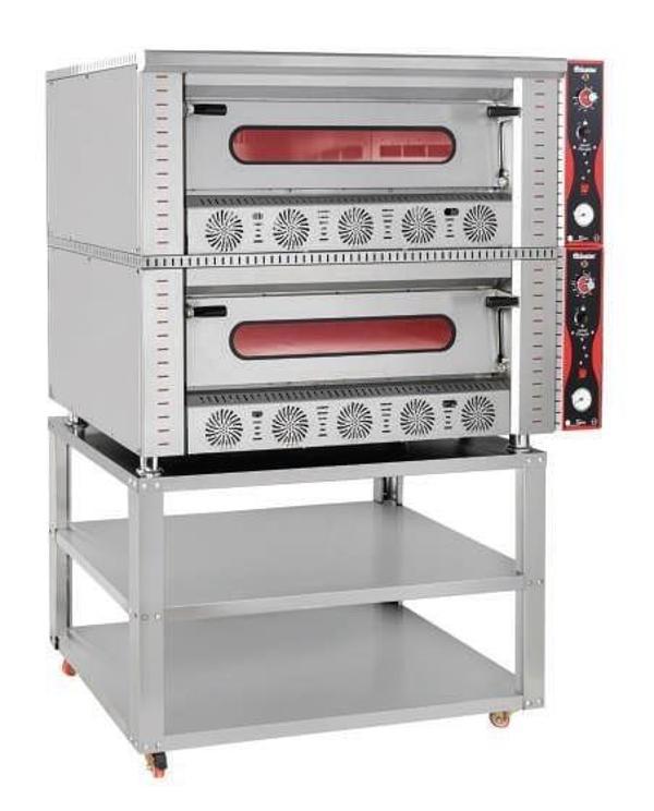 Himaksan Çift Katlı Pizza Fırını Doğalgazlı 6 + 6 Pizza - Image 1