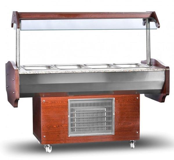 Dampak  Orta Tip Soğutuculu Salad Bar (Açık) 150 x 90 x 85/130 (cm) - Image 1