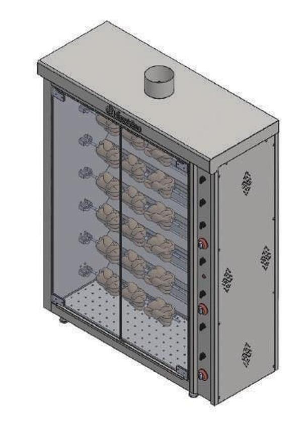 Himaksan Vitrin Tipi Piliç Çevirme Makinesi Elektrikli 6 / 30 - Image 1