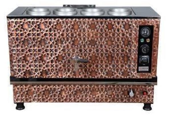 Anka Bakır Pro Kompakt Full Otomatik Çay Makinası 4 Demlikli 40 Litre Elektrikli Doğalgazlı - Image 1