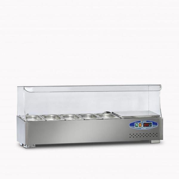 Dampak Soğutmalı Set Üstü Salad Bar 5 Küvet 120 x 35 x 40 (cm) - Image 1