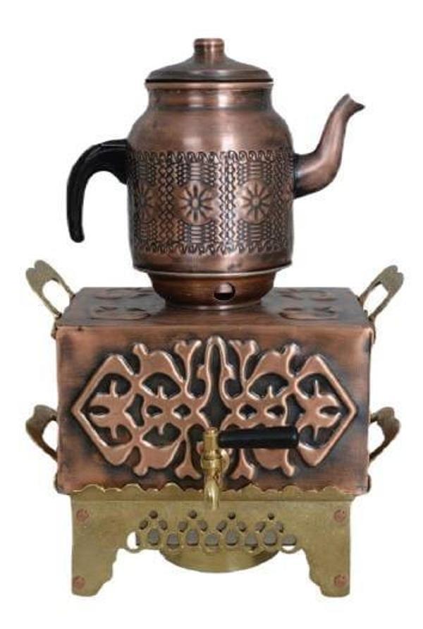 Anka Masaüstü Jelli Çay Sunum Bakır 1.5 + 5 Lt - Image 1