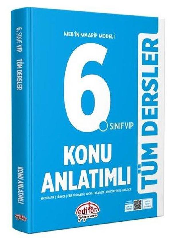 6.Sınıf VIP Tüm Dersler Konu Anlatımlı - Editör - Image 1